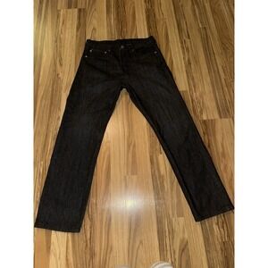 Levi's 501 Men's 33x30 Dark Wash Button Fly Jeans Denim